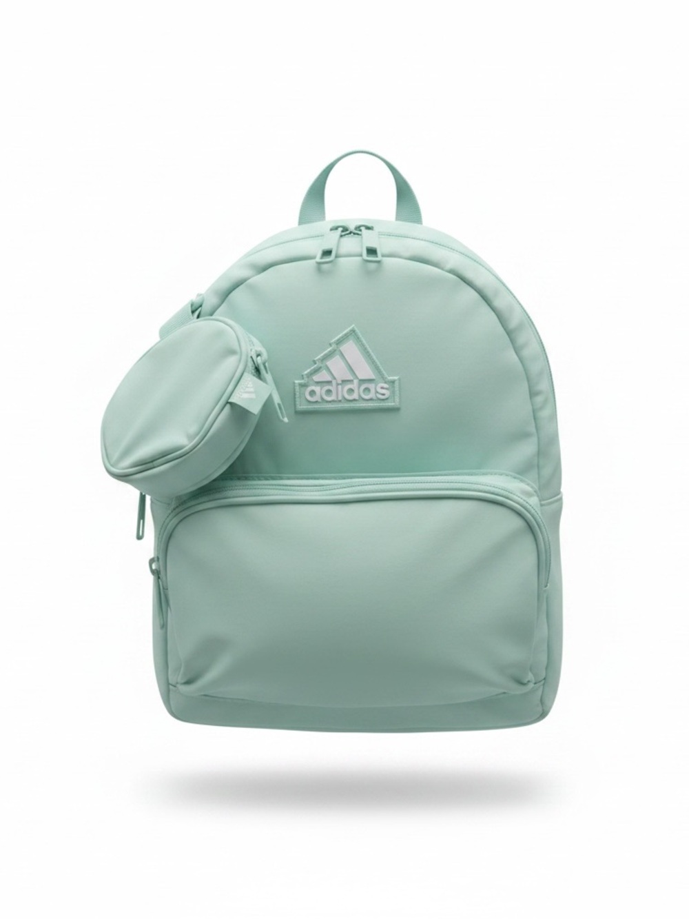 adidas Mint Green Mini Backpack with Front Pouch New with Tags - Picture 2 of 13